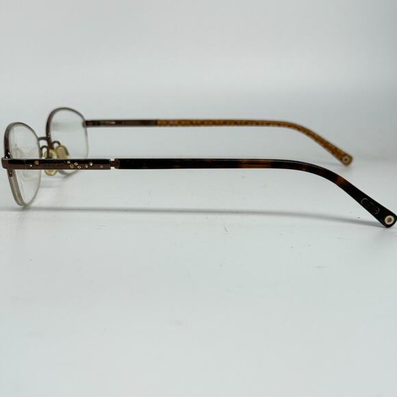 Coach Eyeglasses Women Faye(118) LILAC Tan Half Frame Women 53[]18 140 H19214 - Picture 2 of 7